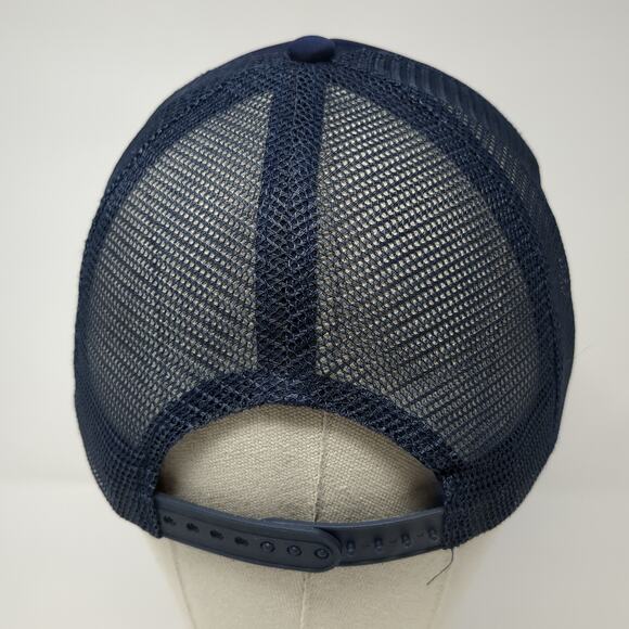 Rainbow Snapback Rope Trucker Hat Blue One Size Mesh Back Dalix Outdoor - Picture 5 of 9